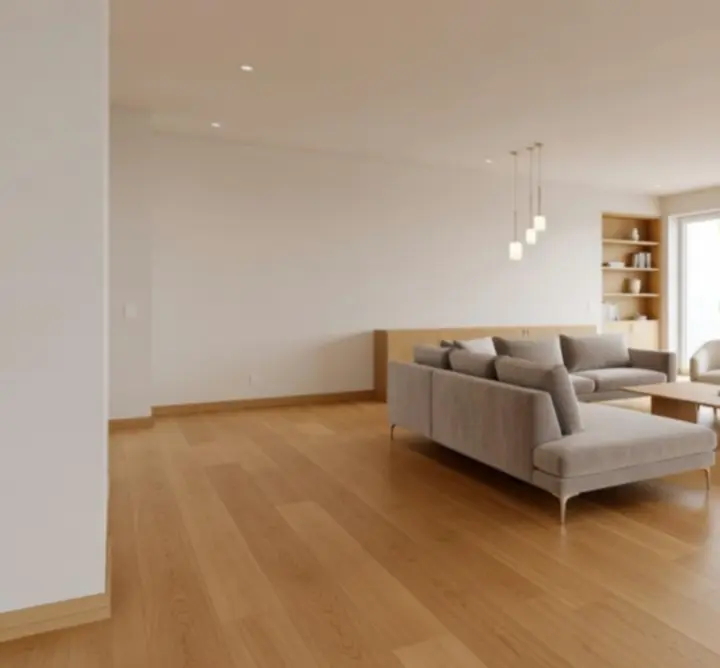 Nowocześnie wykończony salon po kompleksowym remoncie